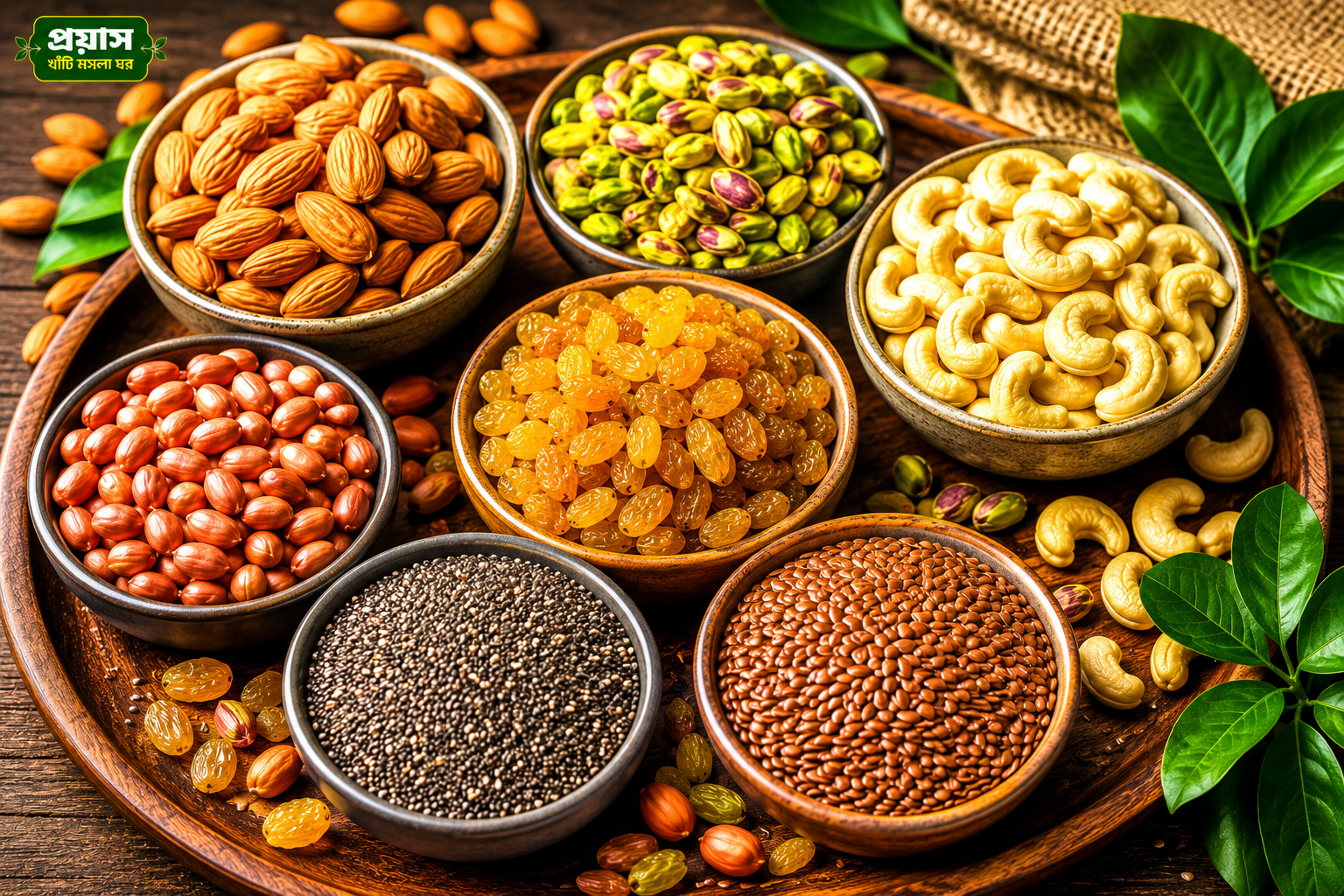 বাদাম এবং শুঁকনো খাবার